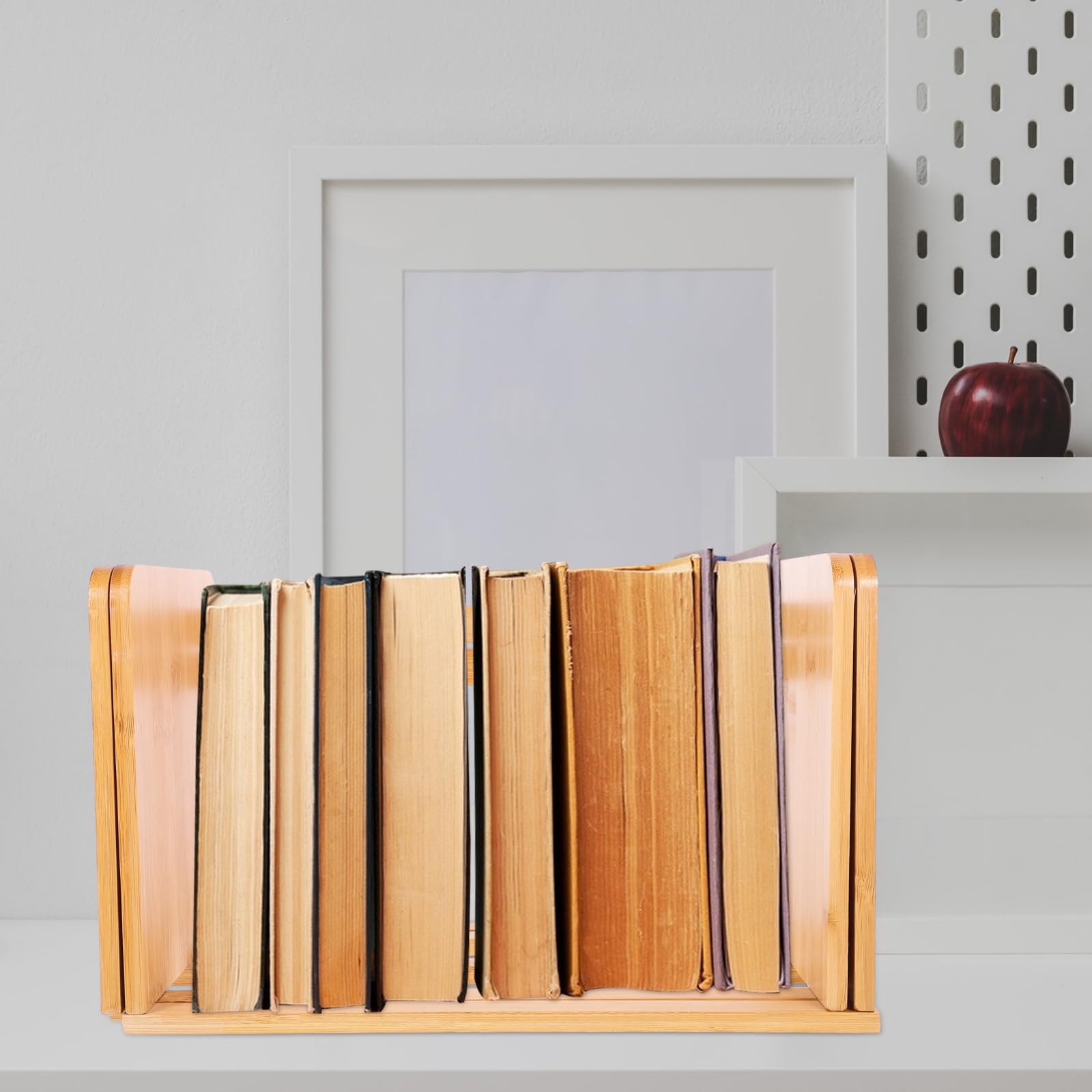Organizador de Vinilos y Libros de Escritorio Ajustable 32-60 CM