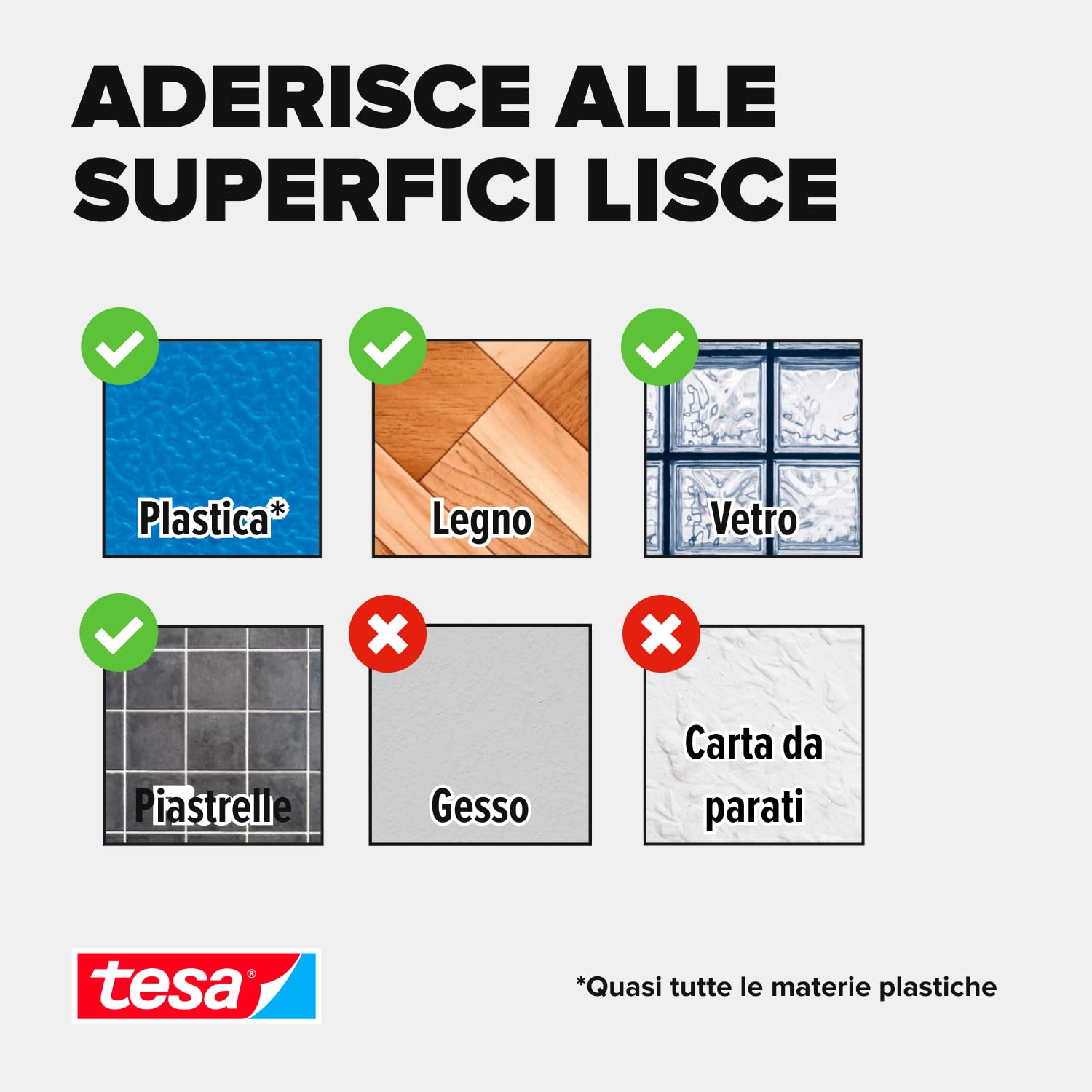 tesa Nastro nano universale – nastro biadesivo trasparente – facilmente rimovibile e riutilizzabile – resistente alle intemperie, per interni ed esterni – 1 rotolo – 3 m x 30 mm