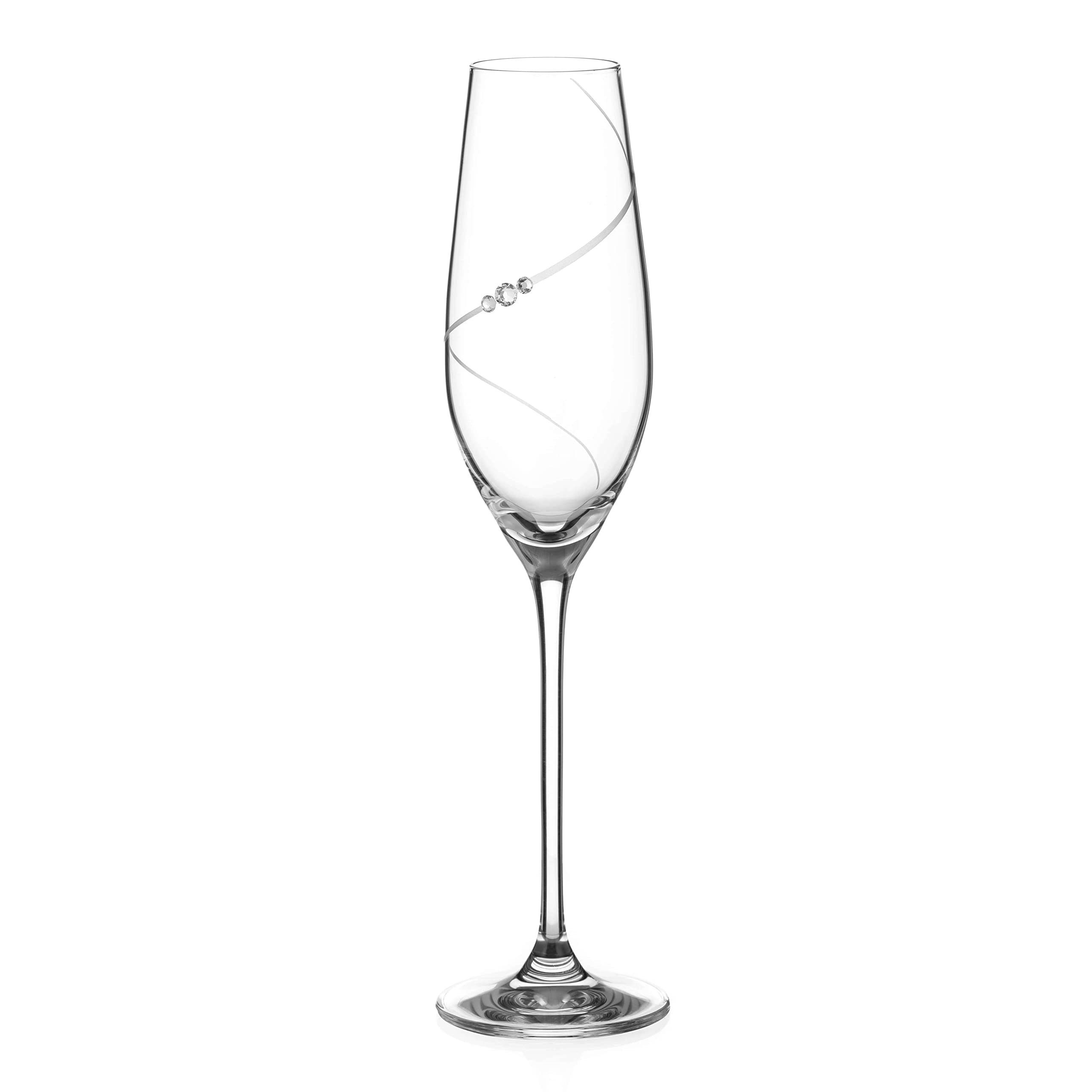 Copa de champán de cristal Diamante 1045.411.ELX Silhouette de 210ml