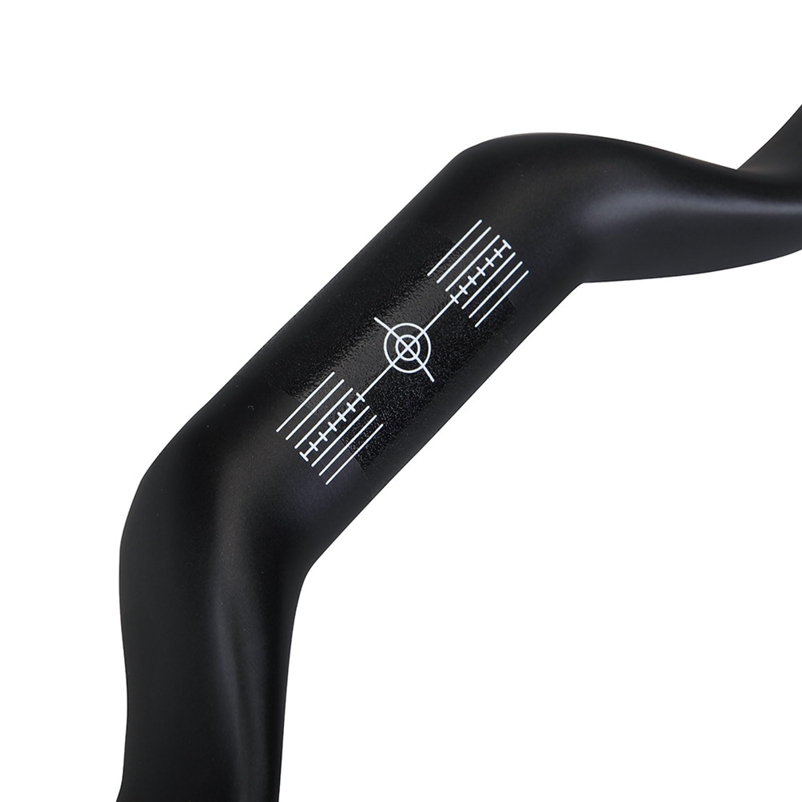 Manillar de bicicleta de fibra de carbono, manillar de bicicleta con ángulo grande, manubrio de caída