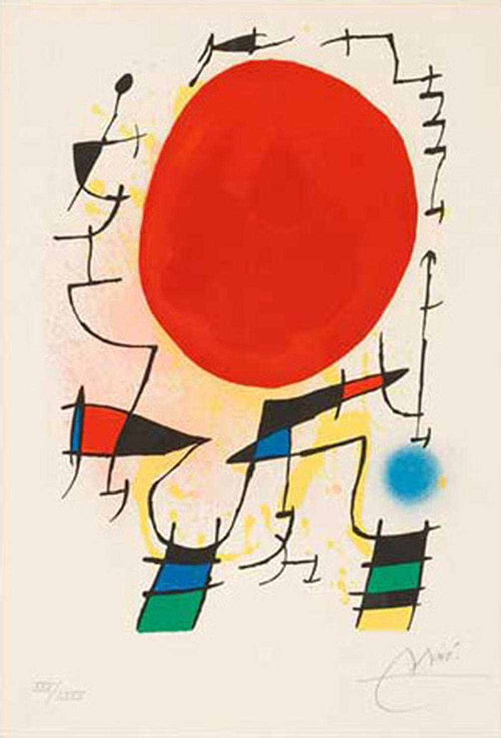 ジョアン ミロ ？ アート パーティション 2WAY仕様 ヴィンテージ ？ レア ジョアン ミロ ？ アート パーティション 2WAY仕様 ヴィンテージ