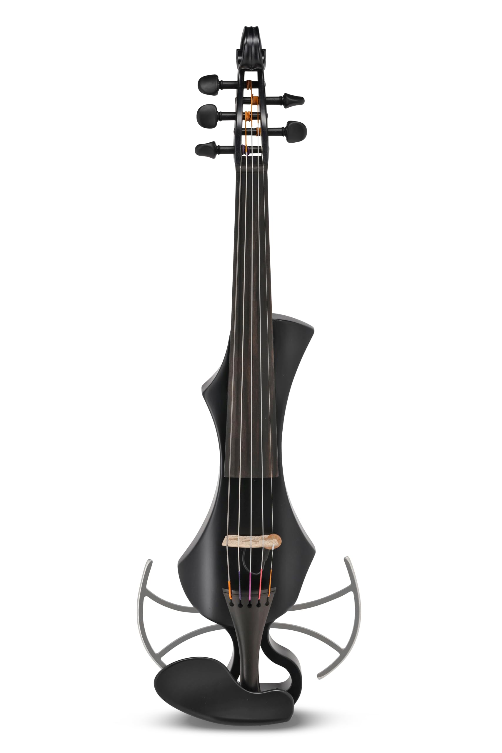 Violino elettrico GEWA, violino elettronico, Novita 3.0 nero con adattatore per poggiaspalla, 5 corde