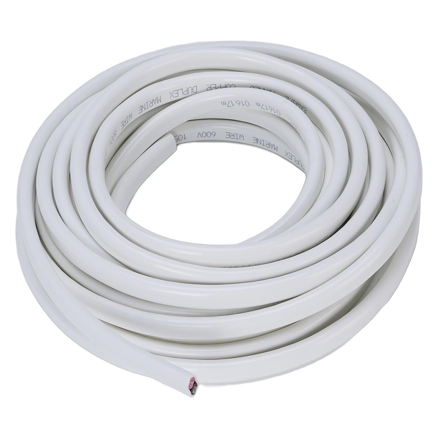 10 Gauge Marine Wire 30ft Marine Grade 10 AWG 2 Core Stranded PVC Power Cord OFC Insulated Electrical Cable Boat RV Trailer 600V