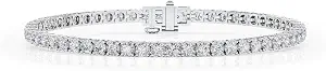 Belacqua Lab Grown Diamond Tennis Bracelet in 14K White Gold or Yellow Gold