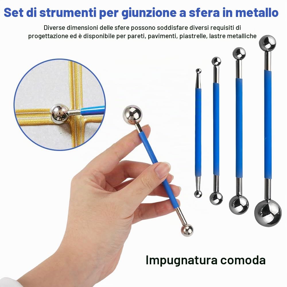 Set di 9 Strumenti per Calafataggio,Spatole per Silicone,Kit di Raschietto Spatola per Sigillante,Tira Silicone per Angoli con 23 Forme Diverse,Spatola per Silicone per Stanza da Bagno Cucina