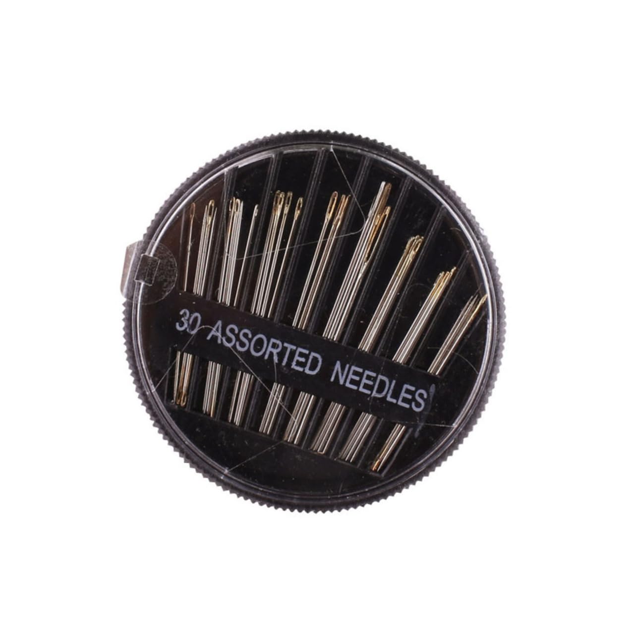 Operitacx 30pcs Stainless Steel Sewing Needles Multi-Size Side Opening for Darning Knitting