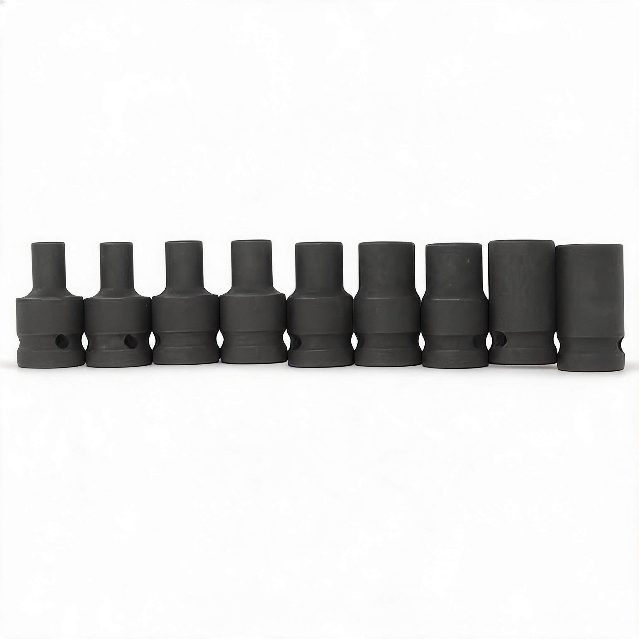 Douilles de robinet pour clé électrique pneumatique lot de 9 pièces 1/2"