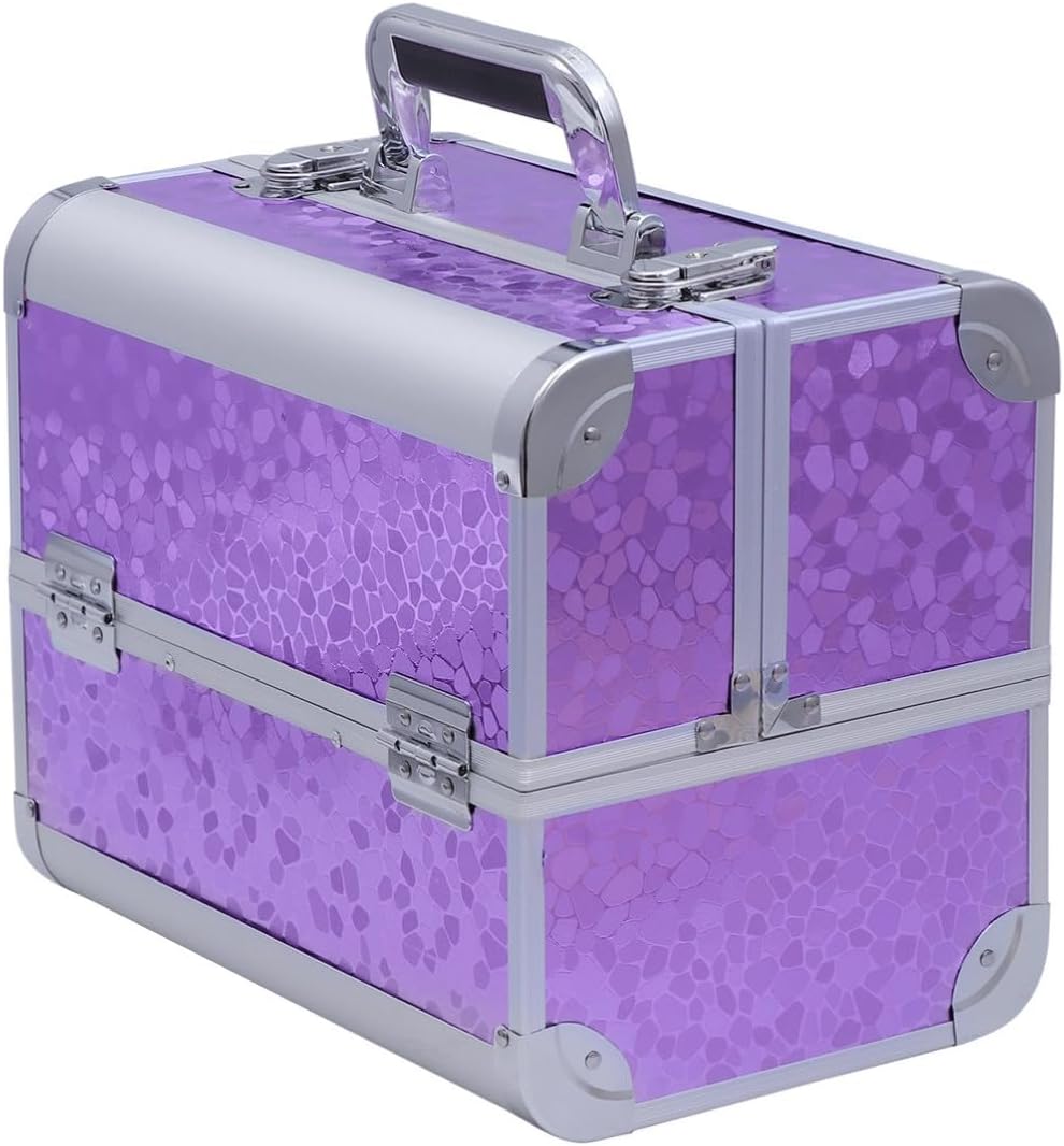 Aluminum Alloy Make up Organizer Case with Large Capacity for Travel