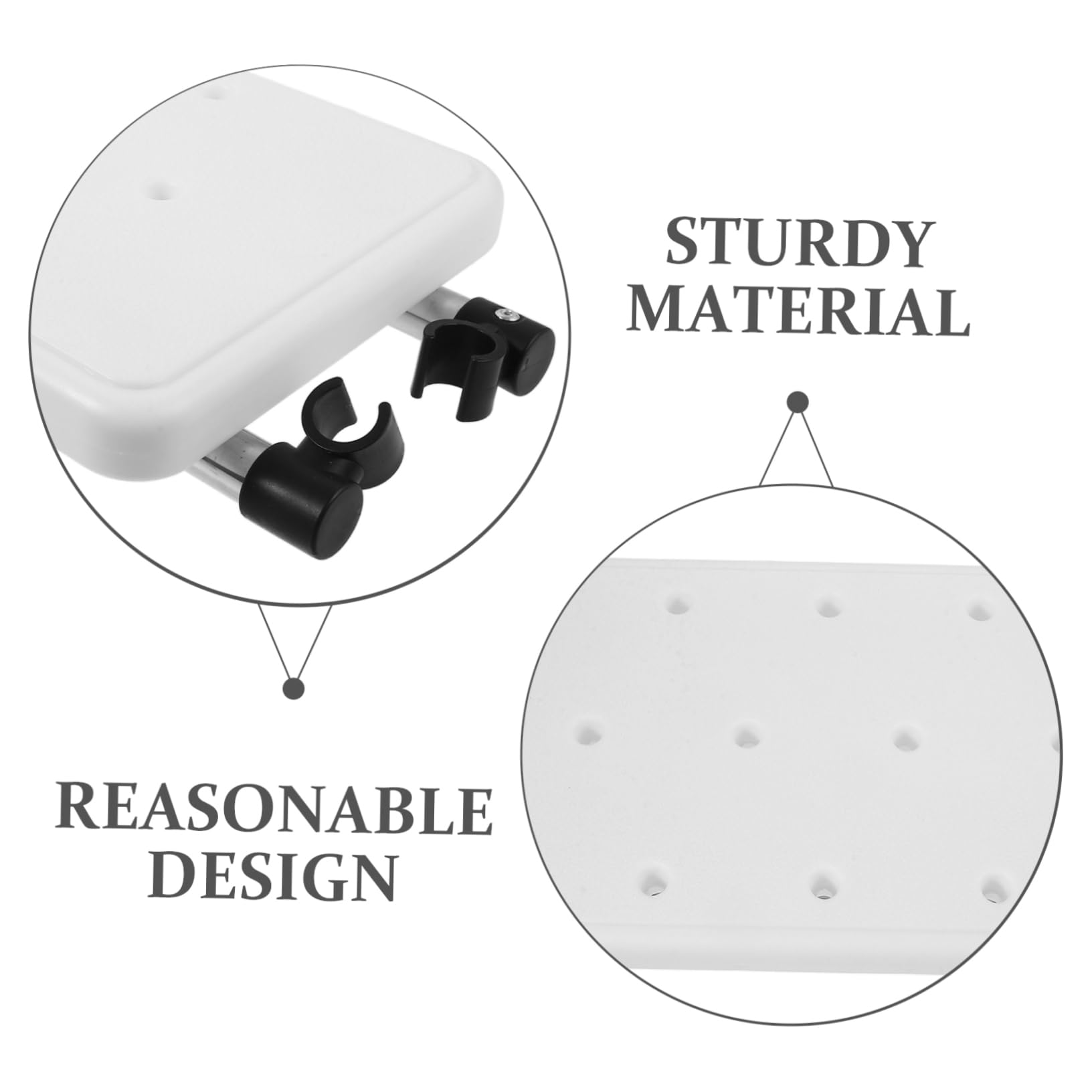 Accessorio Sedile Sostitutivo Design Reversibile per Deambulatore Lega di Alluminio e Plastico, Supporto Stabile e Comfort per Uso in Bagno