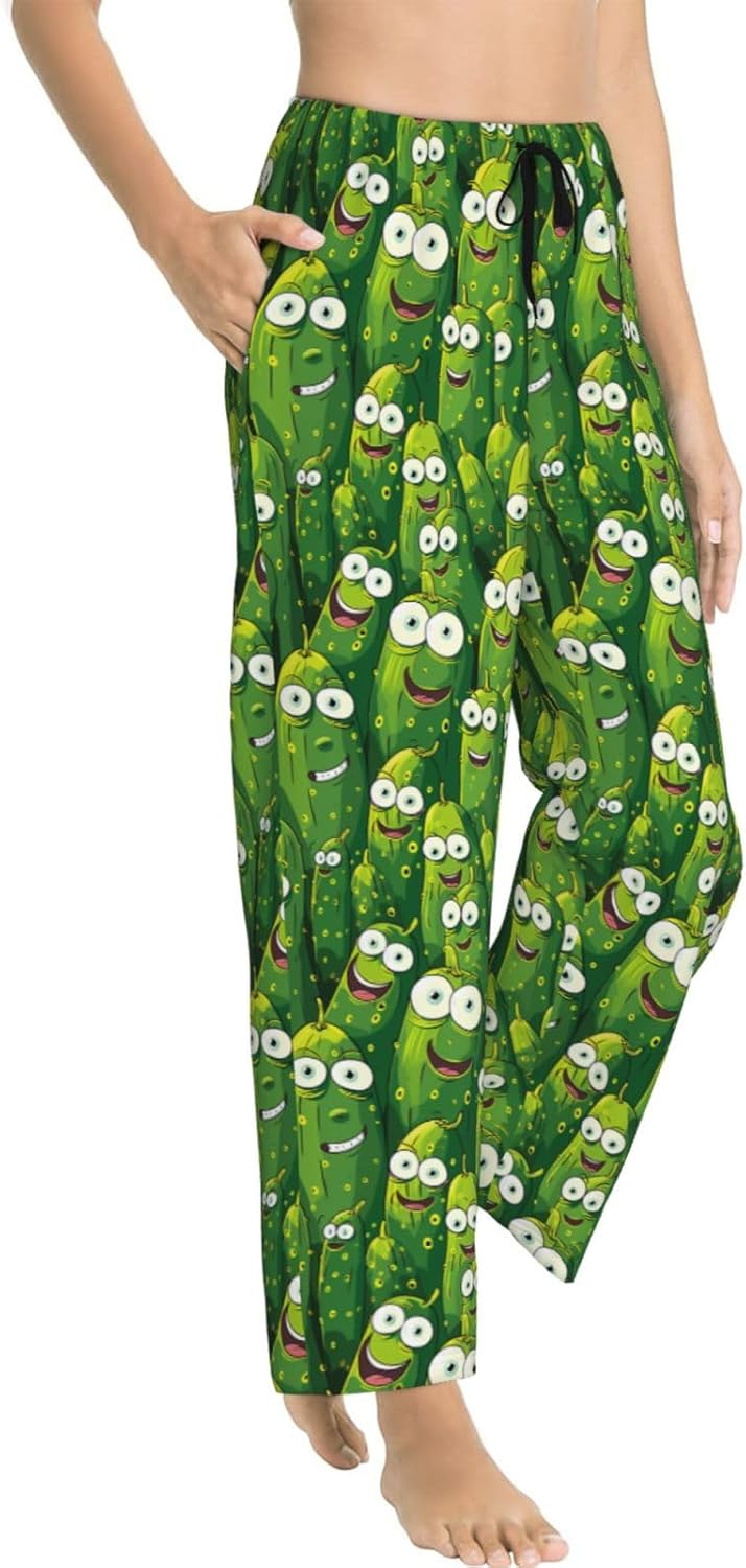 Women Comfy Pajama Pants Stretch Sleepwear Lounge Pants With Pockets & Drawstring - Image 8