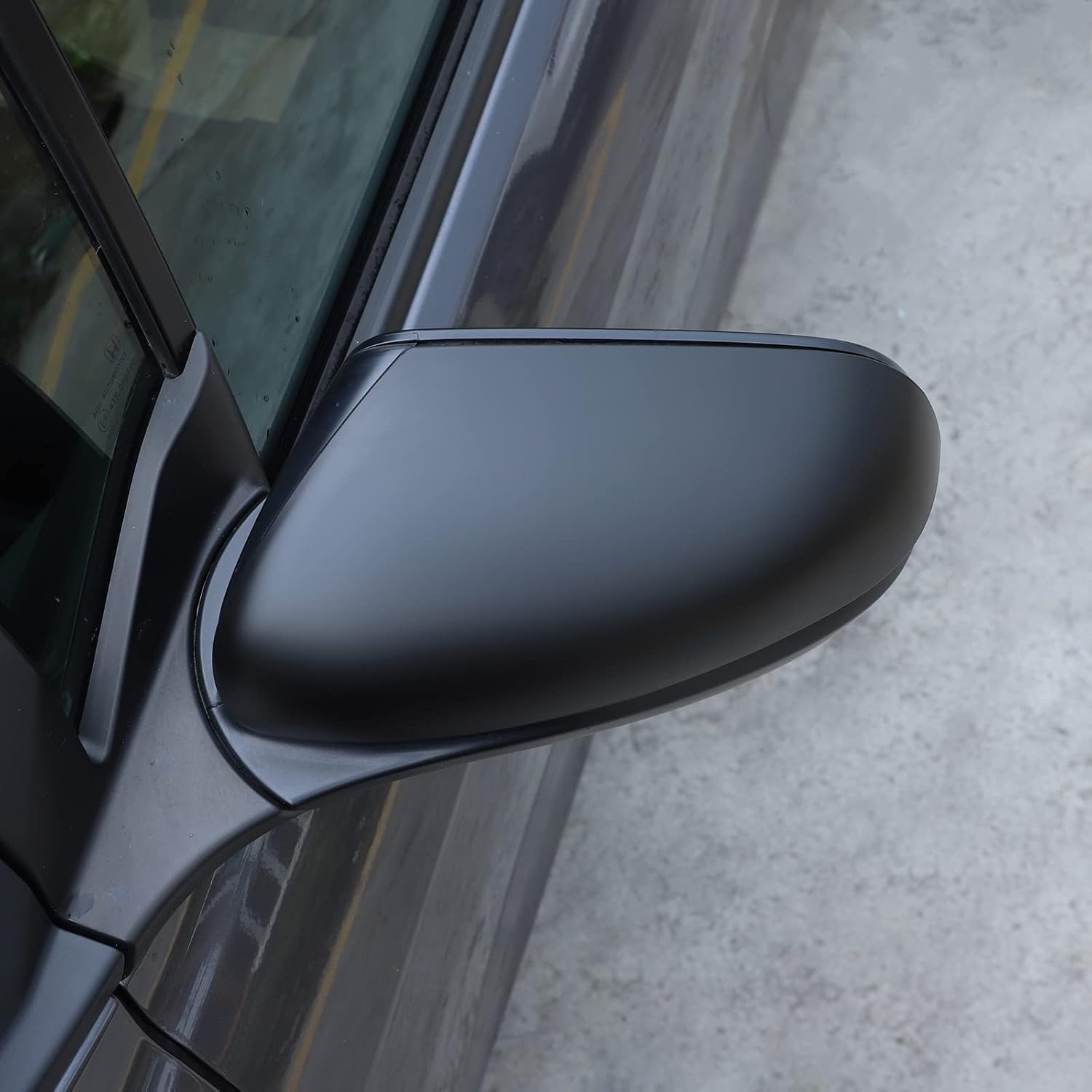2PCS Rearview Mirror Covers for Honda Pilot 2016-2022/ Ridgeline 2020-2024/ Passport 2019-2024, ABS Material Door Side Mirror Guard Cover Cap Exterior Accessories (Matt Black)