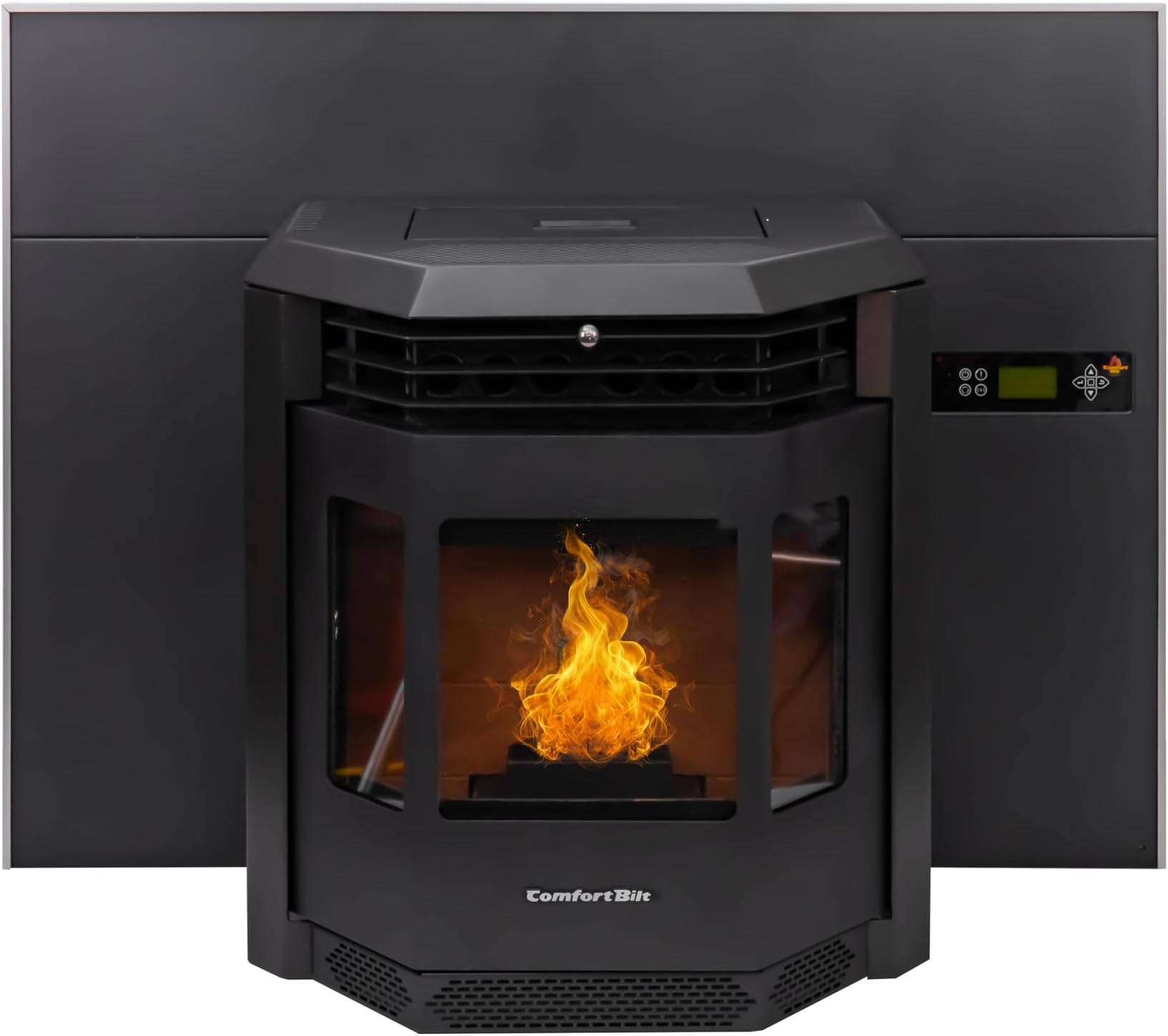 HP22i Pellet Stove Fireplace Insert Heats 2800 sq.ft 47 lb Hopper Capacity