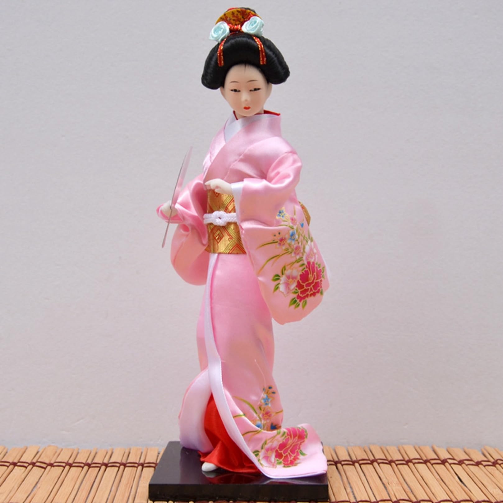 美しい日本人形 赤と多色の衣装 昭和 日本人形 市松人形 女の子 和骨董 キャラクタードール 衣裳人形