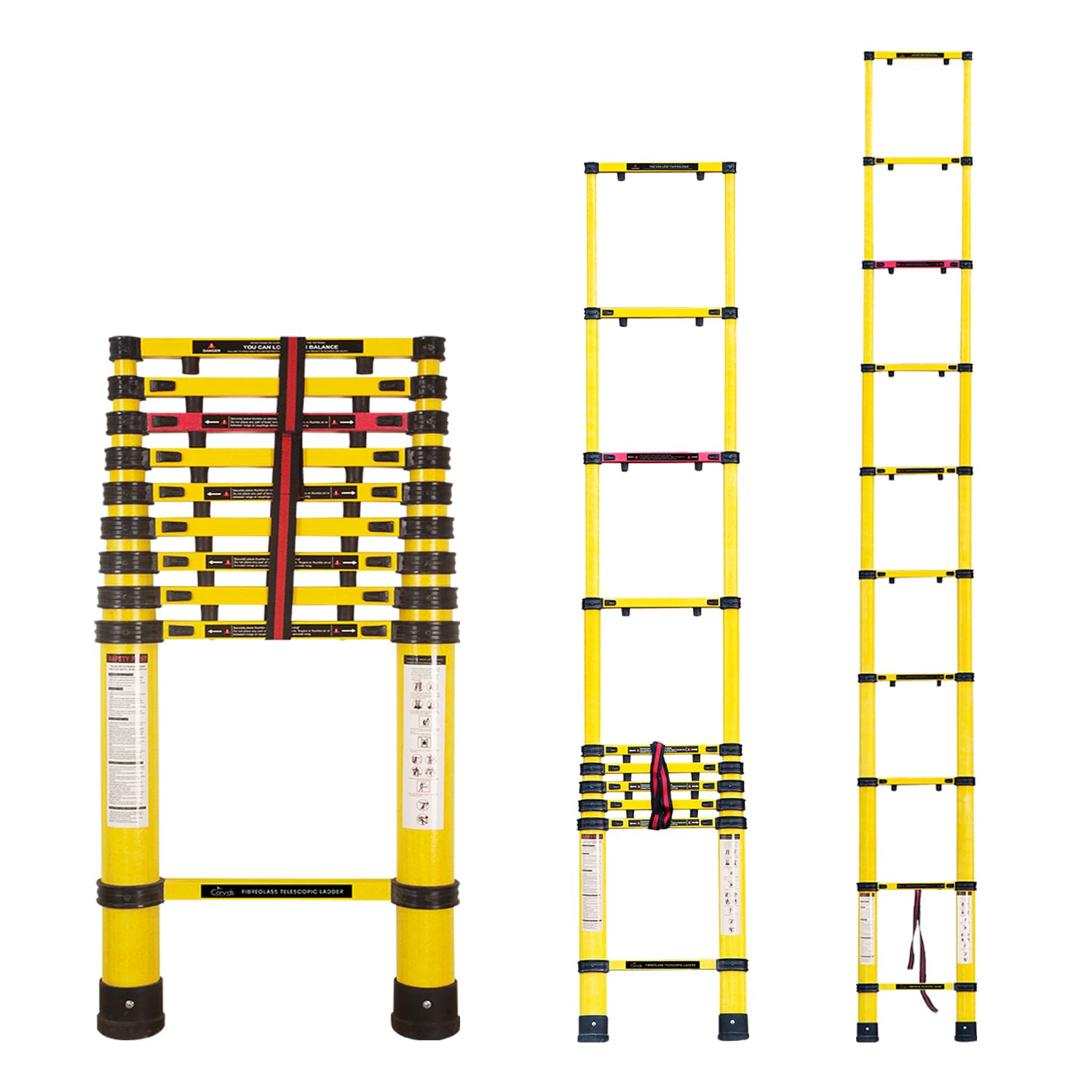 Corvids 4m Telescopic Ladder - Safe & Durable -1
