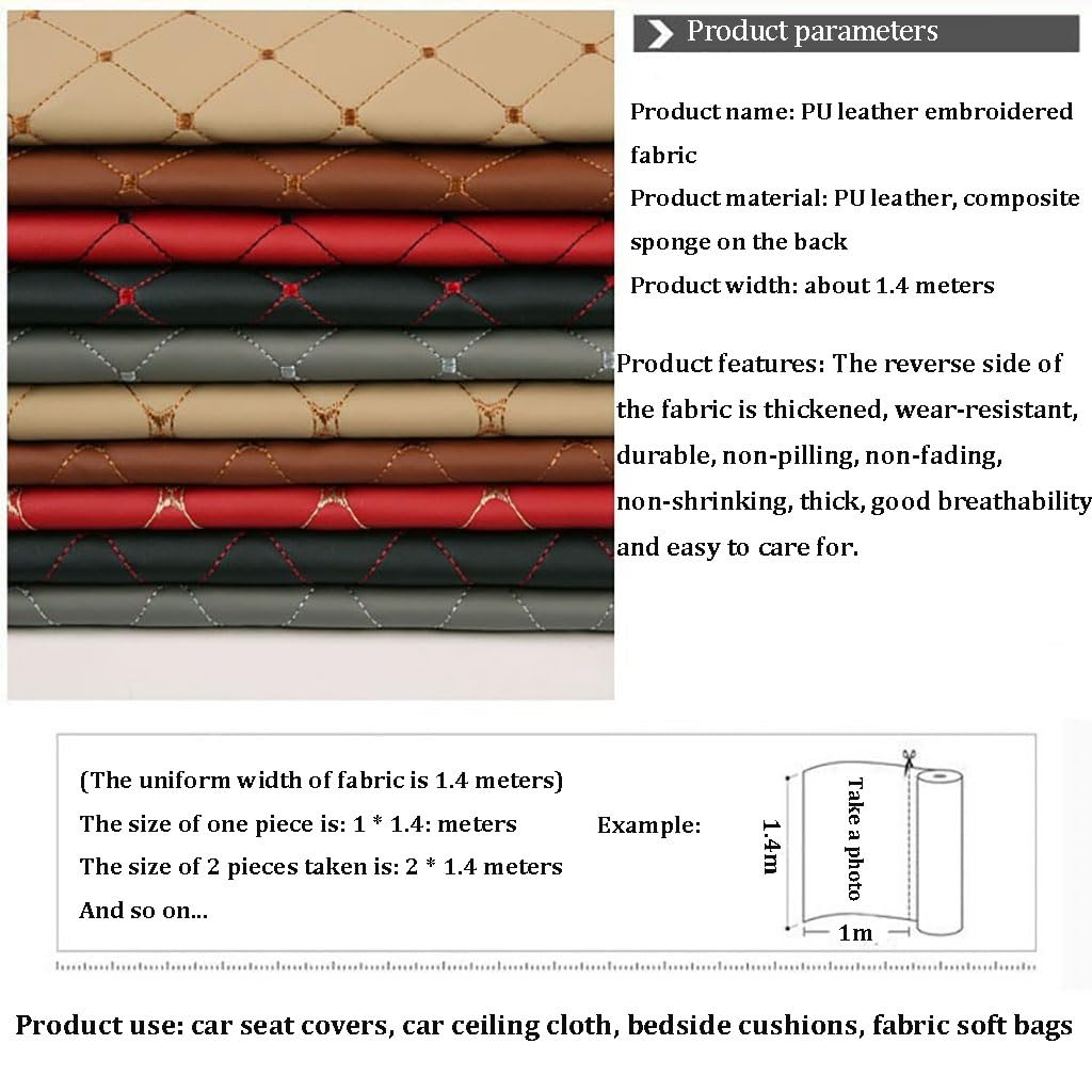 CTHY LUXURY MATERIAL LEATHER V-TIP サイズ1 Amazon.com: VAKUUM Faux Leather Quilted Leather Diamond Stitch