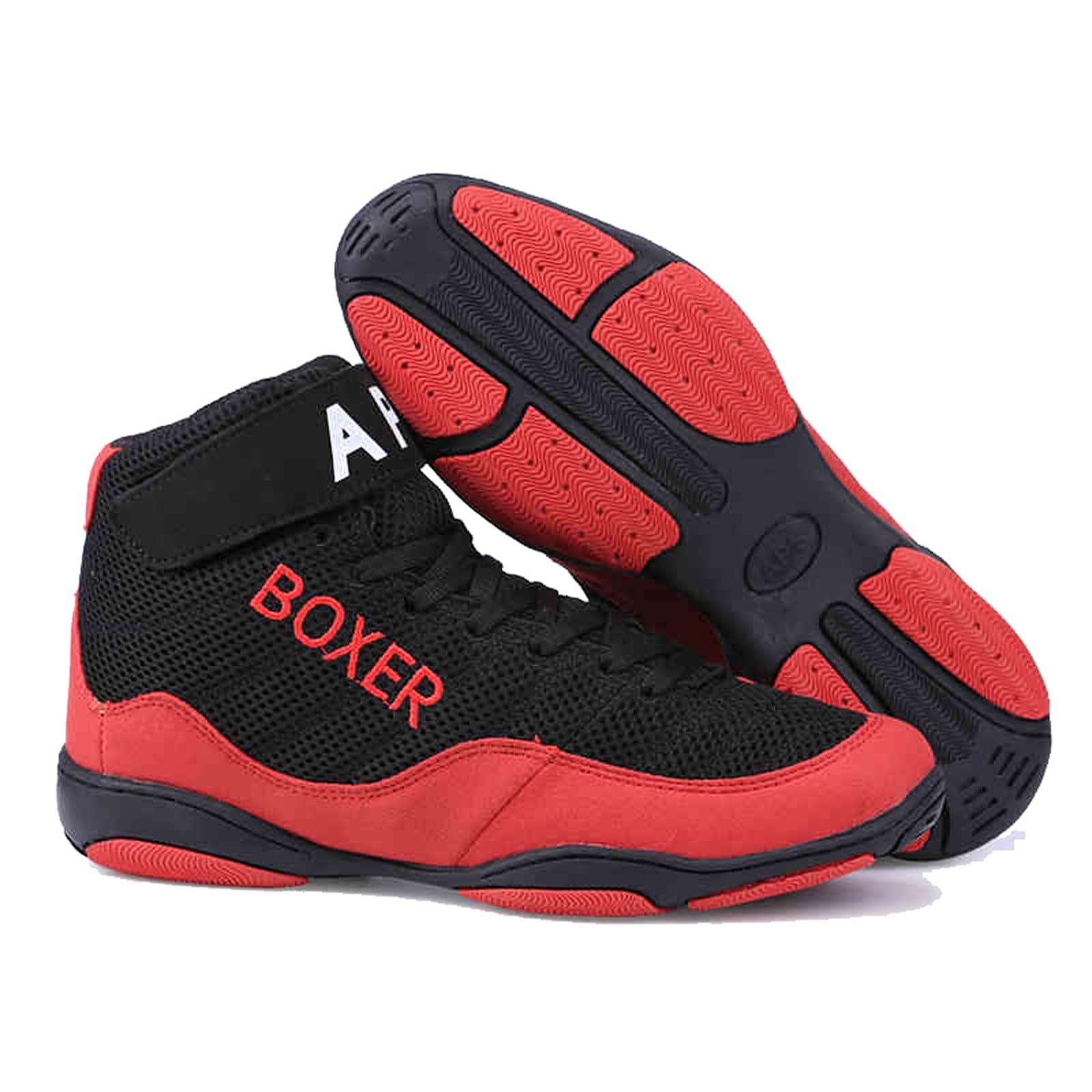 Boxschuhe FüR Herren,Unisex Boxing Shoe,Boxschuhe,Boxstiefel,Ringerschuhe Herren,Kampfsport Ringerschuhe,Boxer Schuhe,Bequem Im Inneren,Bietet KnöChelunterstüTzung,FüR Training Kampf MMA