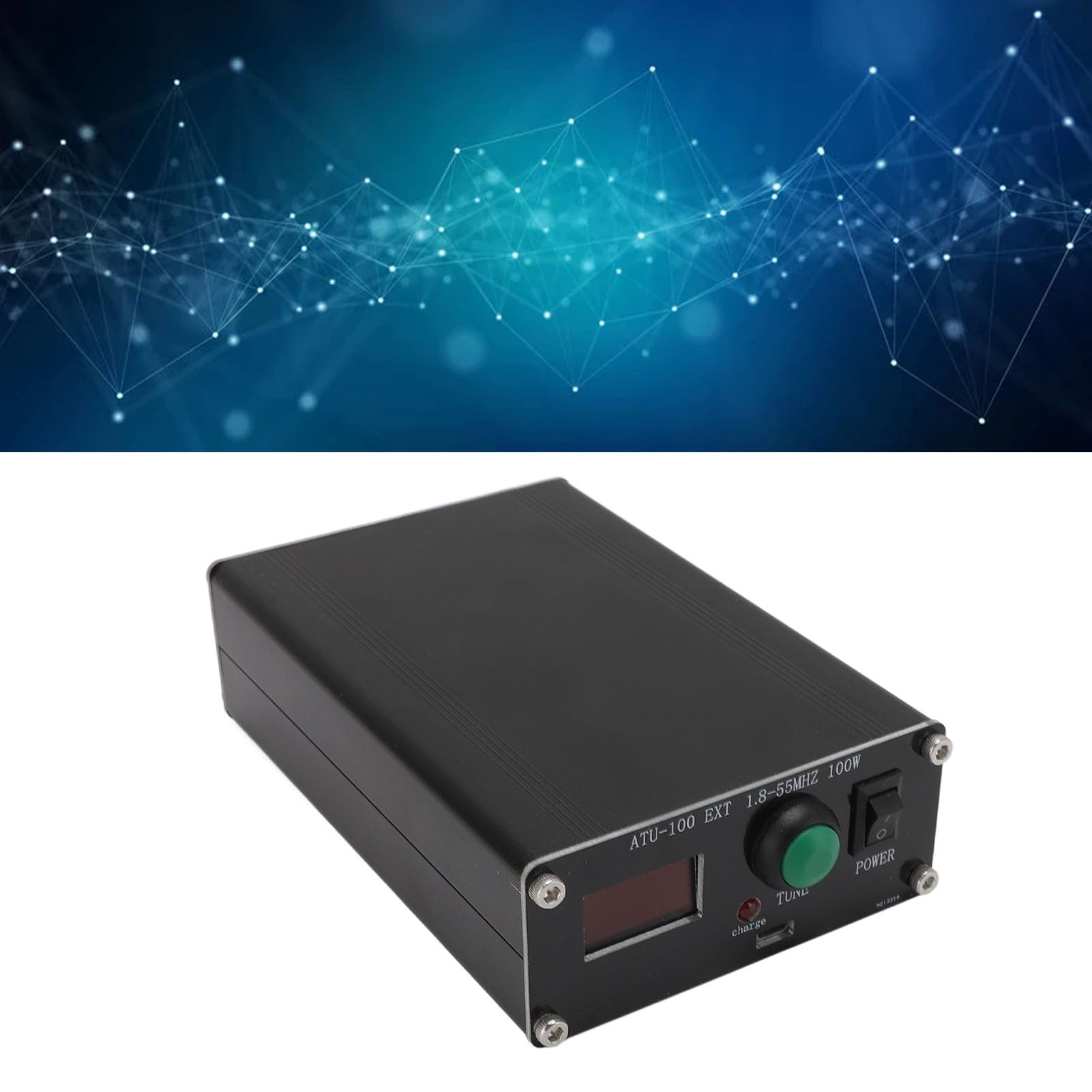 Sintonizzatore Automatico di Antenne per Sintonizzazione Automatica a Radiofrequenza da 1,8-55 MHz in Miniatura con Robusta Struttura in Lega di Alluminio