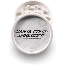 Santa Cruz Shredder Grinder for Herbs Knurled Top for Stronger Grip 2-Piece Medium 2.2 White