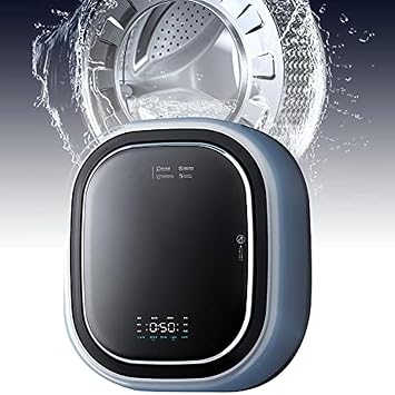 Wall mounted mini washing machine, capacity 6.6 lbs 3 kg front load, 1450 W mini underwear washing machine, fully automatic washing machine and dehydrator, space-saving apartment hotel home