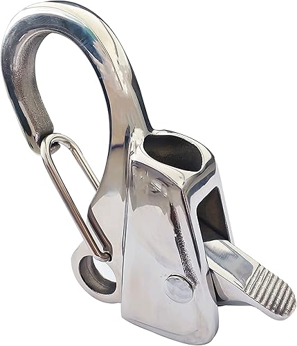 Sistema de anclaje sin nudos con liberación rápida, acero inoxidable 316, fácil de usar, soporta 8000 libras, apto para pontón pequeño barco