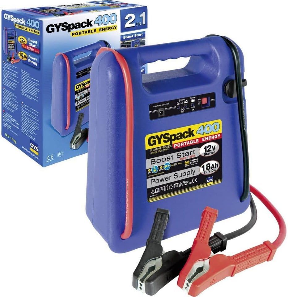 GYS Gyspack Auto 400A/1000A 12V Lithium Ion Jump Starter for Passenger Car & Truck