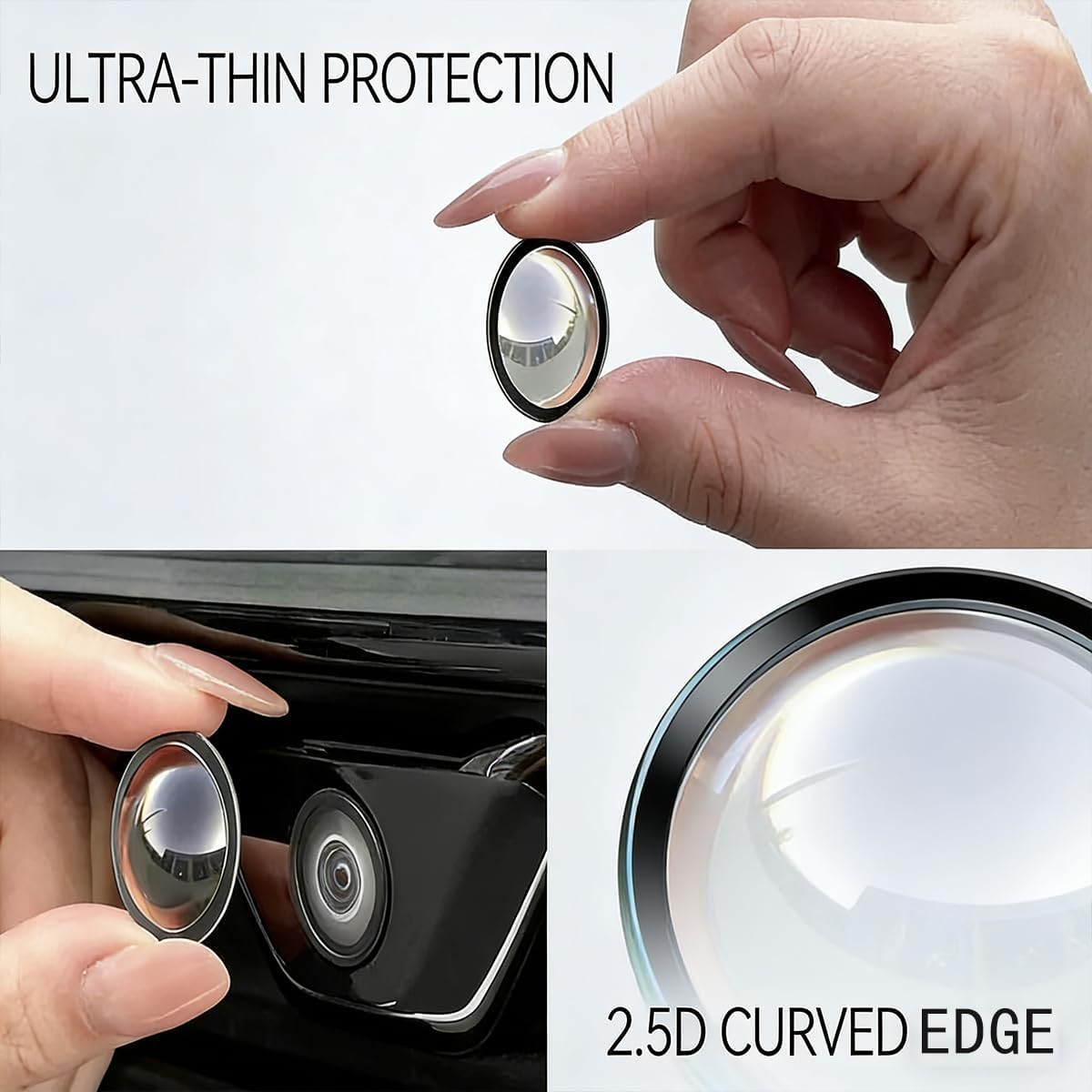 Backup Camera Rain Shield, Car Camera Lens Protector — Clear, Weatherproof, Anti-Glar, 2PCS Car Backup Camera Protective Sticker, Anti-Rain Car Reversing Cameras Protection (2 pc) — view 6