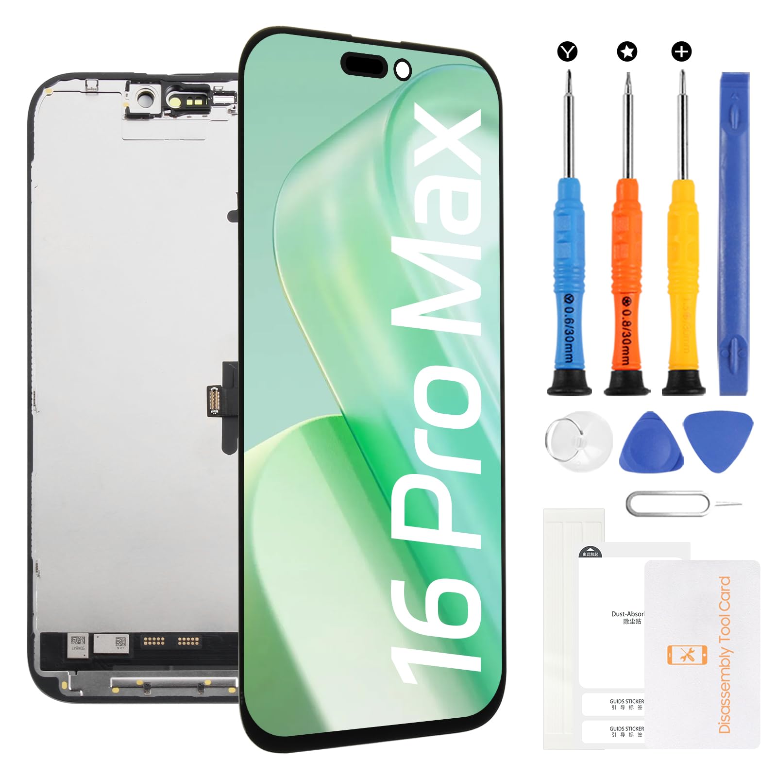 Amazon.co.jp: Incell For iPhone 16 Pro Max 液晶パネル 画面交換修理