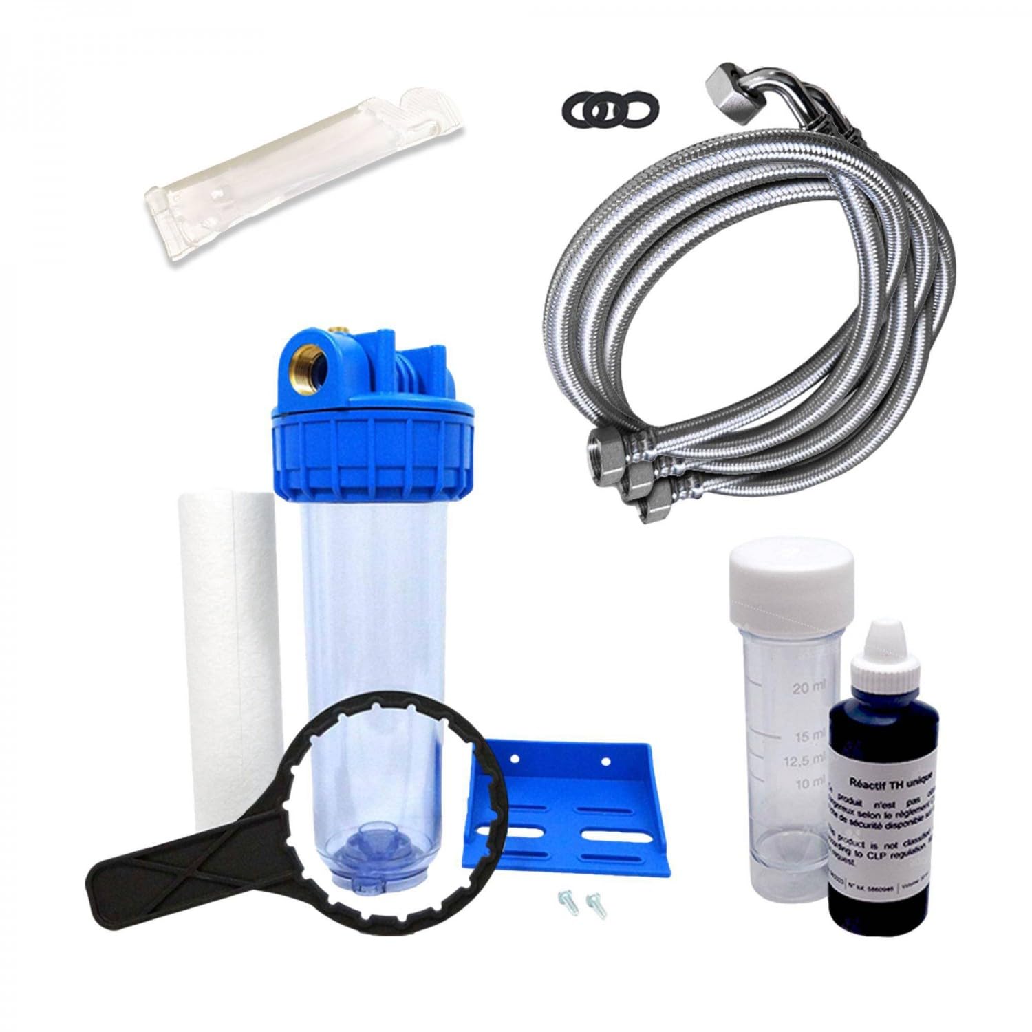 Descalcificador 25l Fleck 5600 Mc Cronométrico Con Kit De Instalación Descalcificador De Agua Domestico