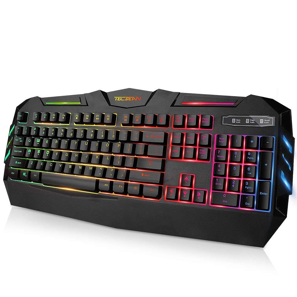 Buy Gaming Keyboard UK, TEC.BEAN Suspension Mechanical Feeling Computer