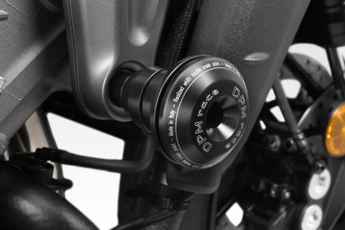 MT09 Tracer 9 2025 - Kit Tamponi (R-01024) - Protezione Paramotore Paratelaio Anticaduta in Alluminio - Minuteria Inclusa - Accessori De Pretto Moto (DPM Race) - 100% Made in Italy