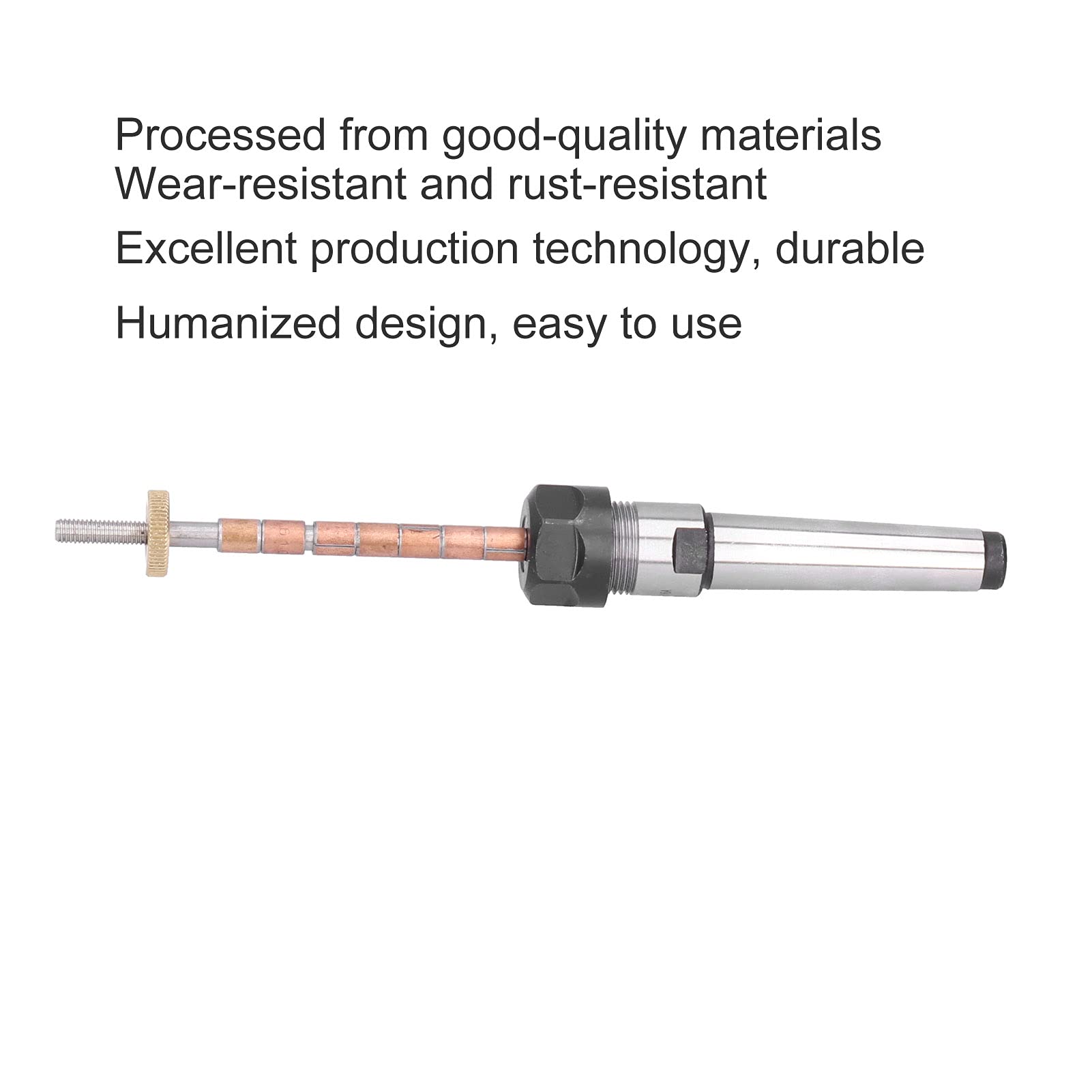 Woodturning Pen Mandrel WearResistant Collet Chuck for Woodworking Lathe, Stainless Steel Construction for Clamping Processed Parts, HandOperated Tool