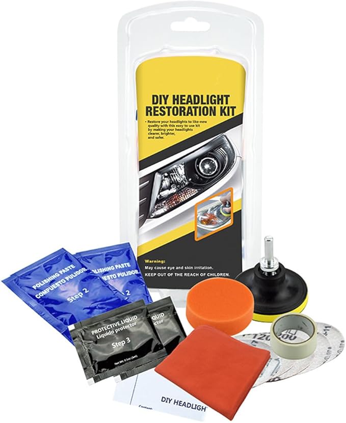 HDirect Easy DIY Automotive Headlight Restoration Kit