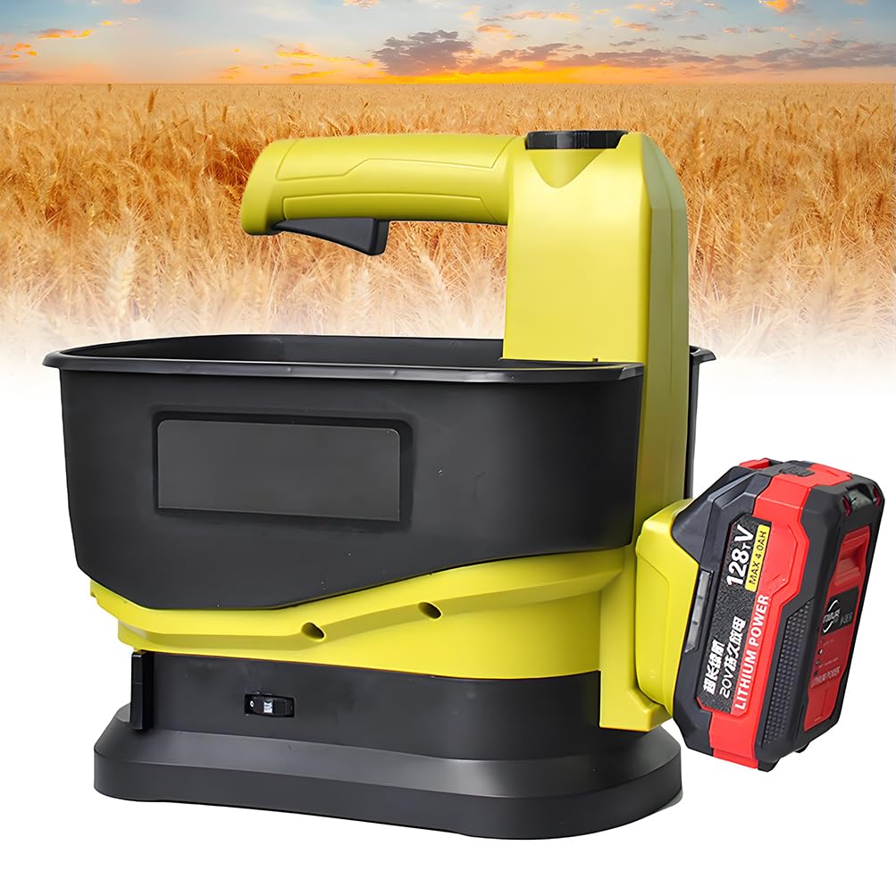Épandeur de graines sans fil 5,5L pour pelouse avec batterie 4000mAh