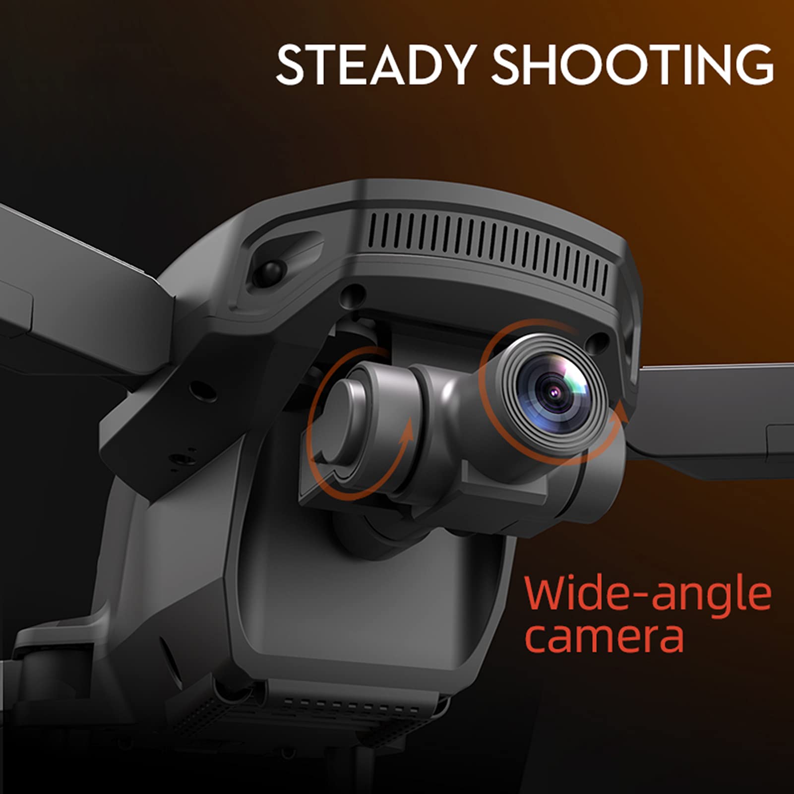 GPS Drone for Adults with 4K Camera Drones with Two-axis Mechanical Gimbal 5G WiFi FPV Brushless Foldable RC Quadcopters GPS Return Home(Battery*1)