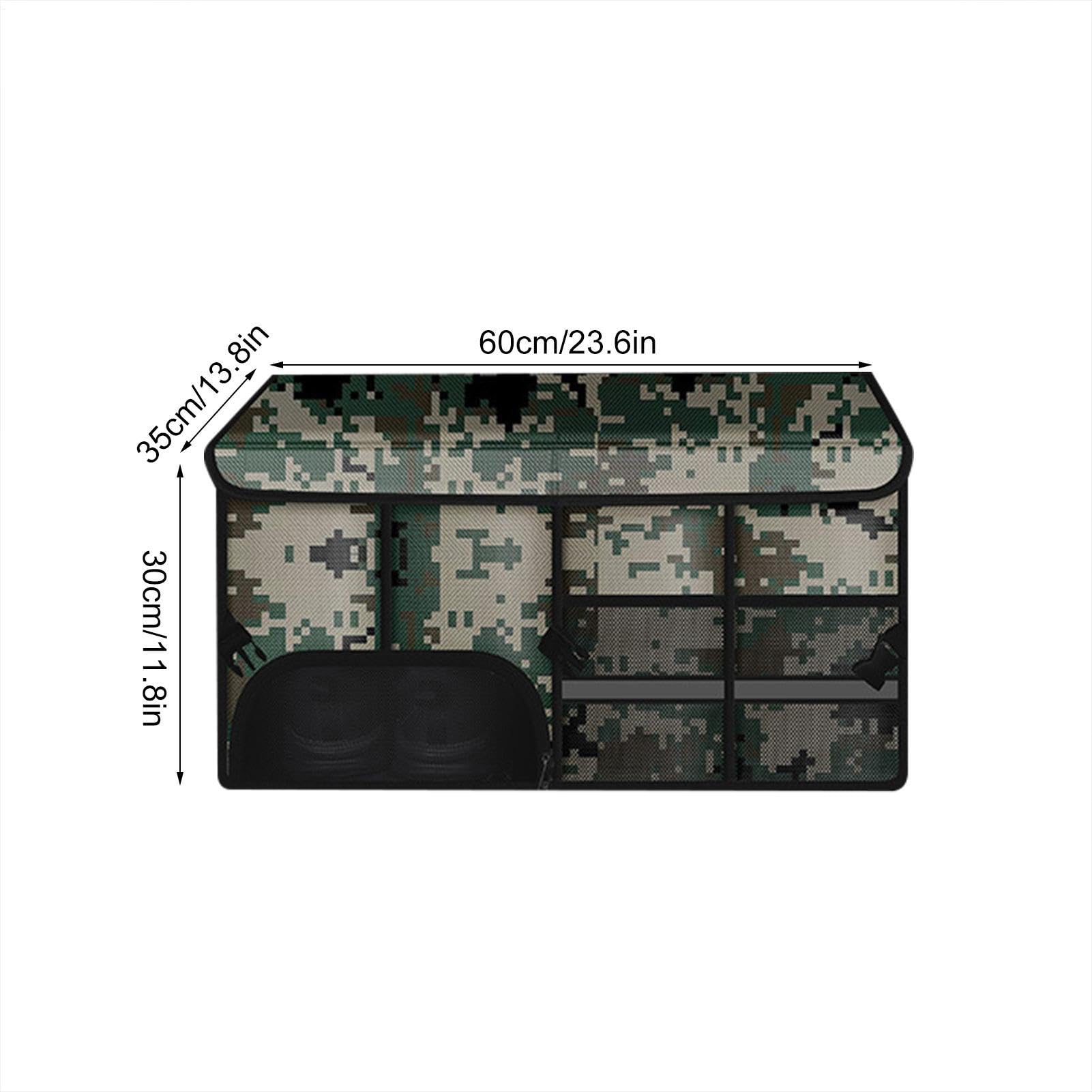 Boîte de rangement de coffre pliable, organisateur de coffre de voiture