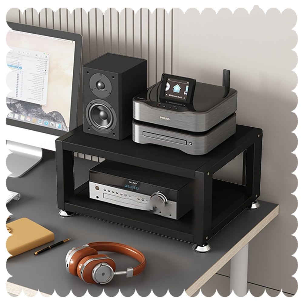 Support audio de bureau anti-vibration pour ampli de casque et lecteur AV