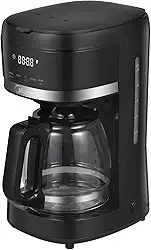 Cafeteira Elétrica Midea 1,5L com Delay Brew, Desligamento Automático e Aroma Boost – Design em Aço Inoxidável, Aquecimento Rápido de 1000W, 110V, CMD15P1