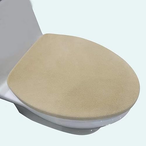 Miniatura 6 de Madeals Cubierta de microfibra para tapa de inodoro, suave y absorbente, cómoda funda para tapa de inodoro de baño, se adapta a la mayoría de