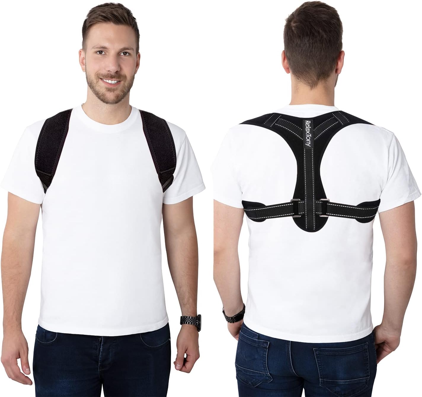 Posture Corrector for Women | Adjustable Back Brace Posture Corrector | Under Clothes Upper Back and Spine Support | Back Straightener Posture Corrector