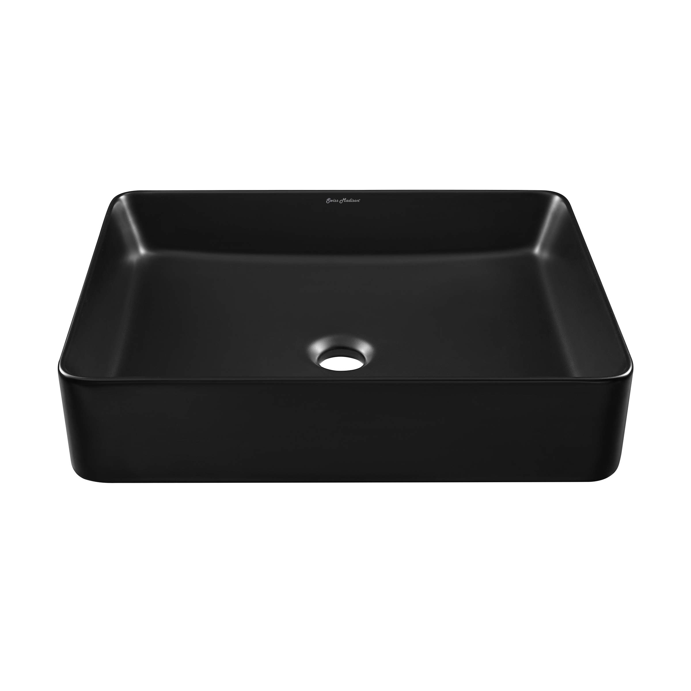 Concorde 20" Rectangle Ceramic Vessel Sink in Matte Black