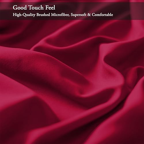 Miniatura 4 de IR Imperial Rooms Juego de sábanas tamaño individual, sábanas y fundas de almohada de hotel de lujo de 3 piezas, microfibra cepillada suave, color