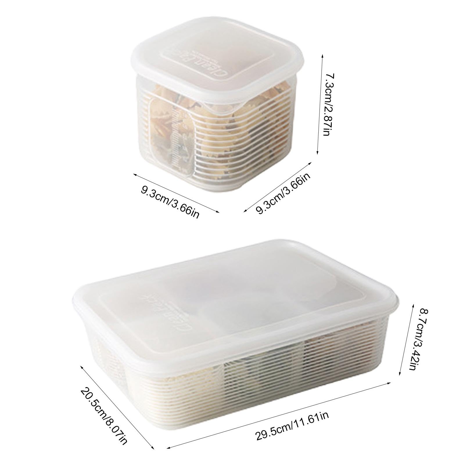 Plateau à légumes transparent avec couvercle - Récipient à charcuterie pour réfrigérateur - 6 compartiments - Support de stockage des aliments pour les fêtes - Préparation des repas - Sans BPA