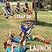 Funwares Sky Flight Launch Rocket for Kids, Giant Slingshot Catapults Whistling Foam Rockets Over 250 Feet, 100% Kid Powered Outdoor Fun