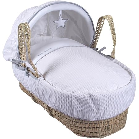Clair de Lune Argenté Doublure couffin Palme, Blanc: Amazon.fr: Bébés \u0026  Puériculture