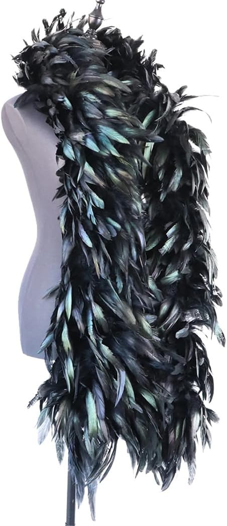 2 Meter Feathers Boa Feather Shawl for DIY Carnival Party Dress Clothes Decoration Sewing Crafts