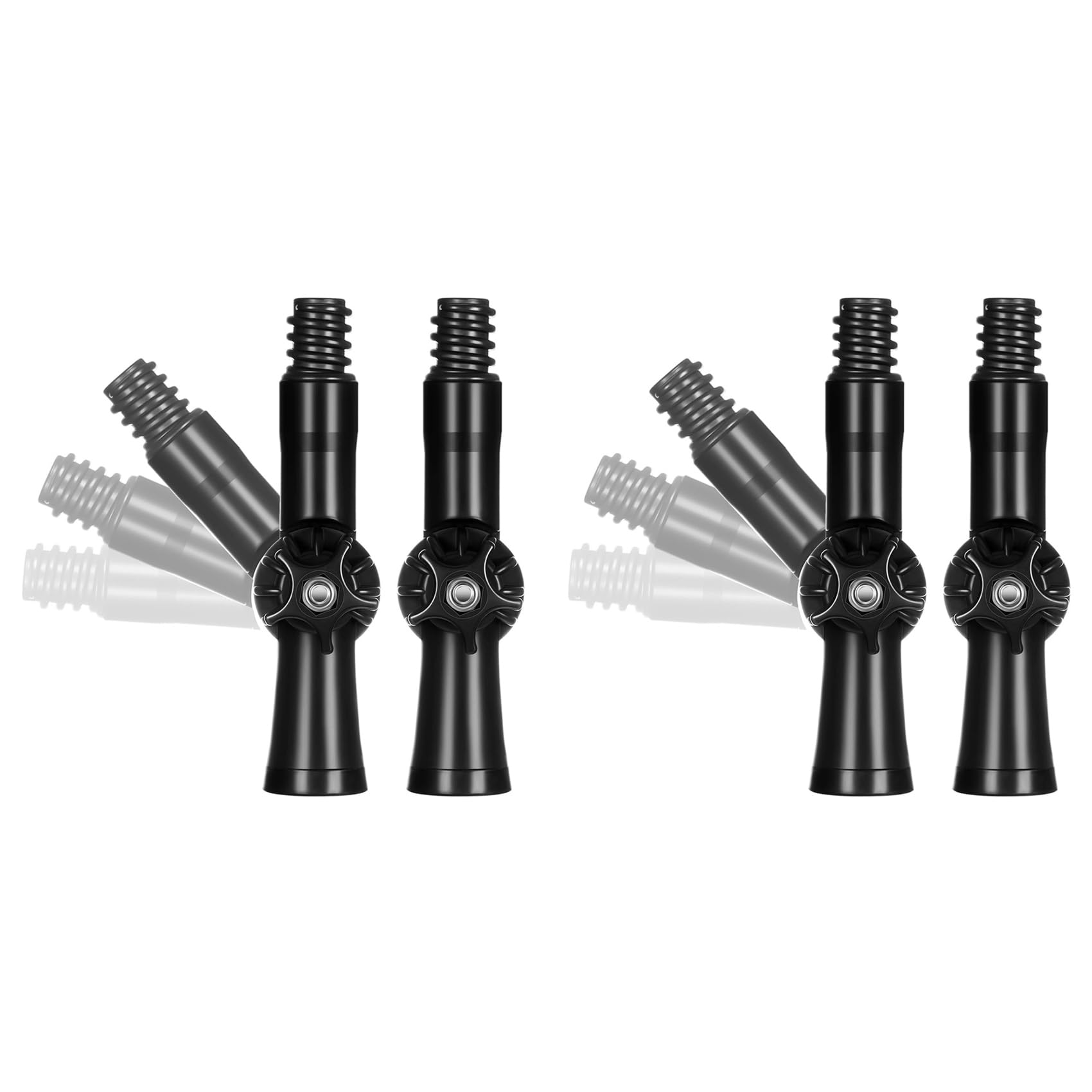 Jnchdghwa 4Pcs Rotatable Angle Adaptor Extension Pole Attachments for Threaded Extension Pole Paint Pole Adapter Attach to Duster