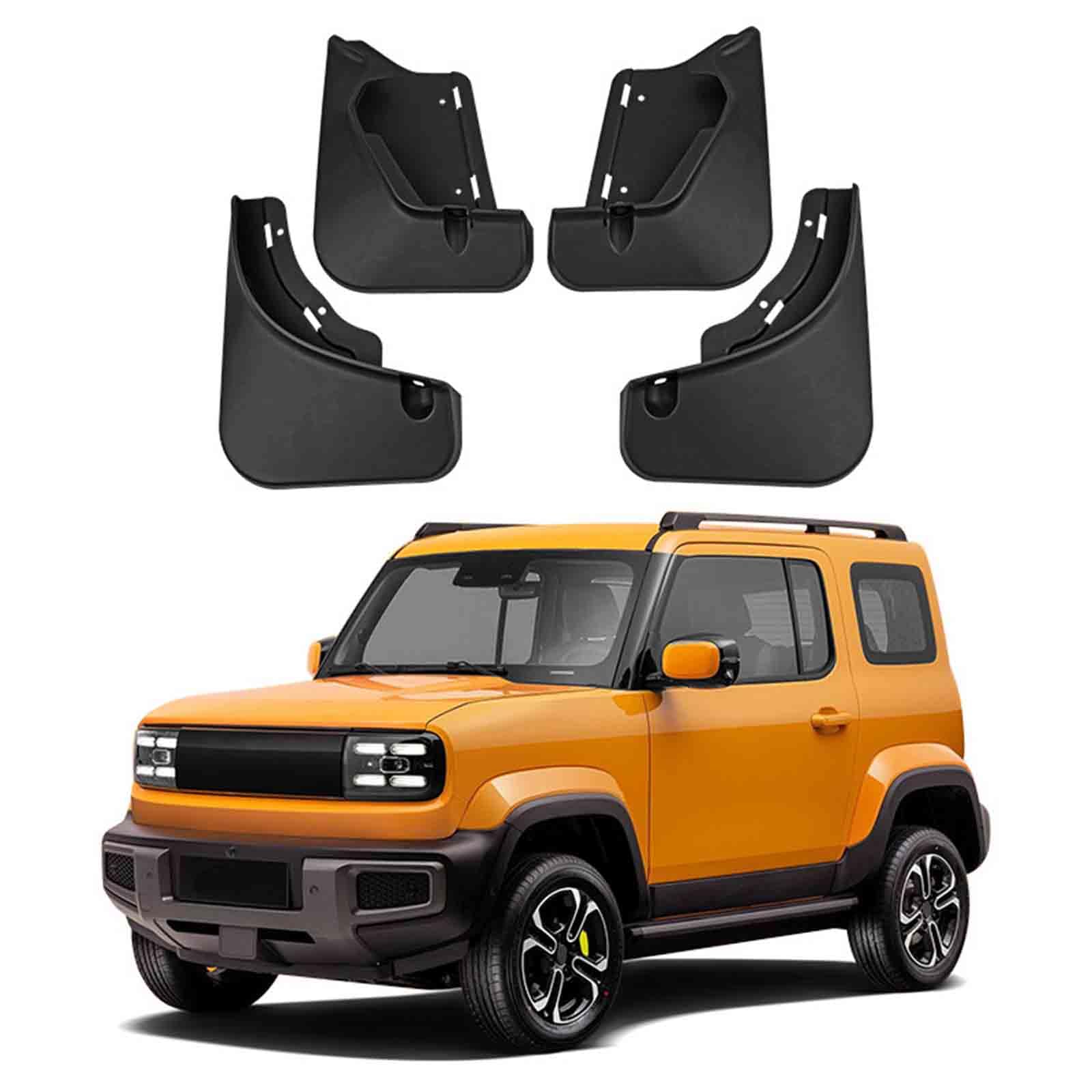 YPSBBHD Car Mud Flaps Fender Splash Guards, Compatible with BAOJUN Yep 2023, Splashproof Exterior Accessories for Car Wheel Protector