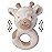 Bearington Collection Lil\' Lofty 5.5 in Giraffe Baby Rattle - Plush Rattles Gift for Newborn