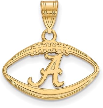 LogoArt Alabama Crimson Tide A in Football Pendant