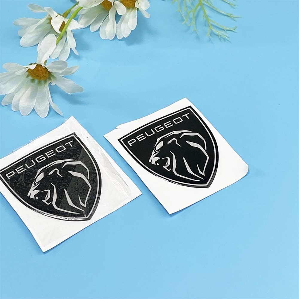 Peugeot 3008 Accessories Auto Metal GT Car Emblem Decor 3D Steering Wheel Sticker For Peugeot 308 208 5008 4008 508 3008 Performance Sticker Accessories Peugeot 208 Accessories